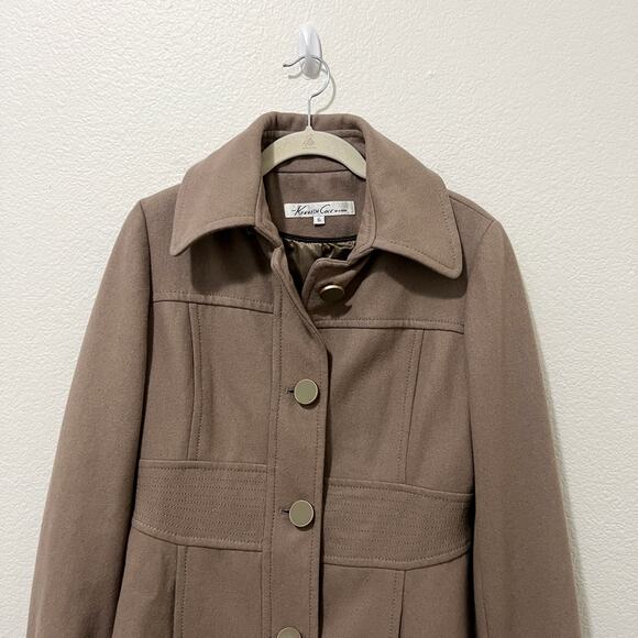 Kenneth Cole Brown Pea Coat - Picture 3 of 11